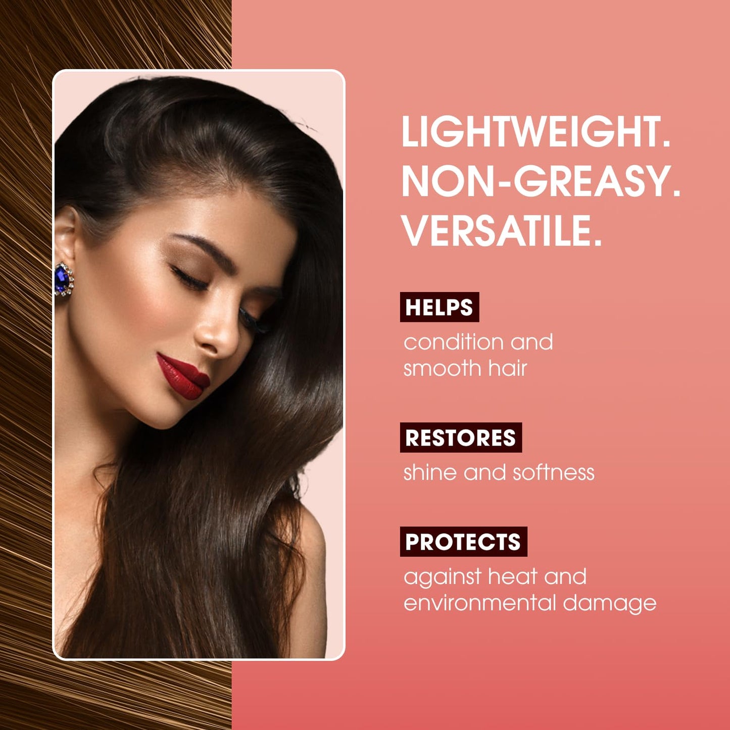 One 'N Only Argan Oil Hair Treatment - Lightweight & Hydrating Hair Oil for Natural, Wigs & Extensions - Shine Enhancing, Heat Protectant & Frizz Control (8 oz, 3pk)