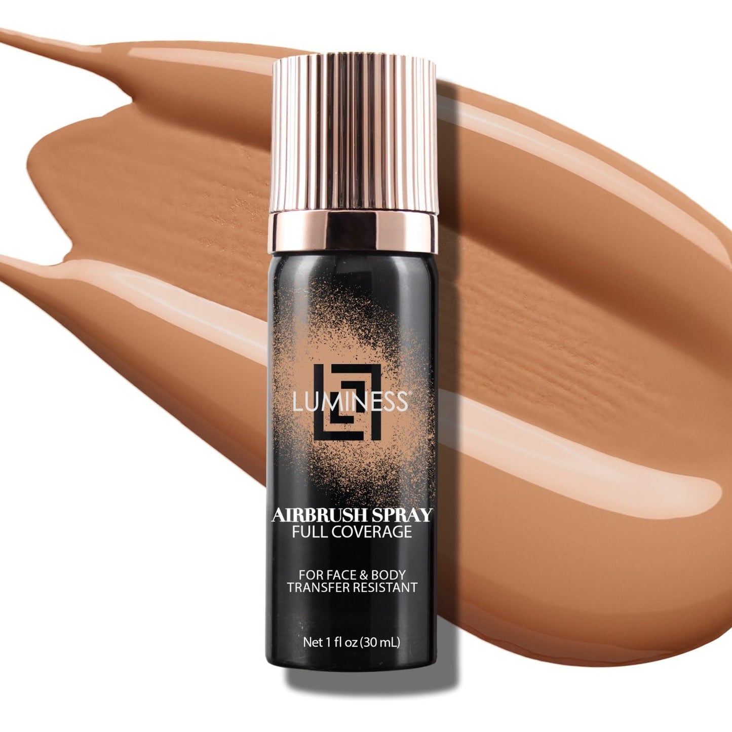 LUMINESS Airbrush Body Coverage - Tattoo Cover Up Makeup - Full Coverage Foundation for Face & Body - Water-Resistant, Long-Wear, Natural Radiant Finish, Light Tan