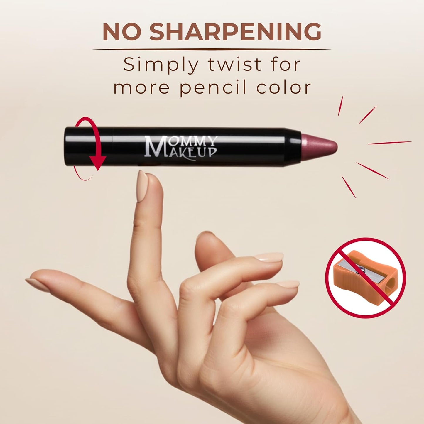 Mommy Makeup Triple Sticks Lipstick, Cream Blush & Teatment All-In-One with Shea & Cocoa Butter - Soft & Creamy Moisturizing Lip Crayon For Lips & Cheeks (Pink Daisy)