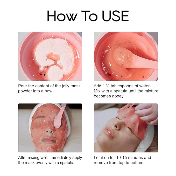 Bulgarian Rose Jelly Masks For Facials Professional, Rose Masks Powder Facial Mask, Hydrojelly Jelly Gel Face Mask For Peel Off, Smooth & Hydrating Mask for Face Skin Care Of Home Spa