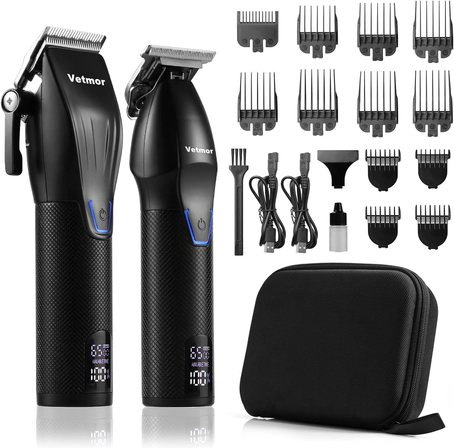 Professional Hair Clipper Set for Men, Complete Haircut Kit