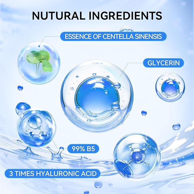 LENBENA Vitamin A Snail Mucin Serum, Self Care, Face Masks for Dry, Sensitive Skin, Not Tested on Animals (B5)