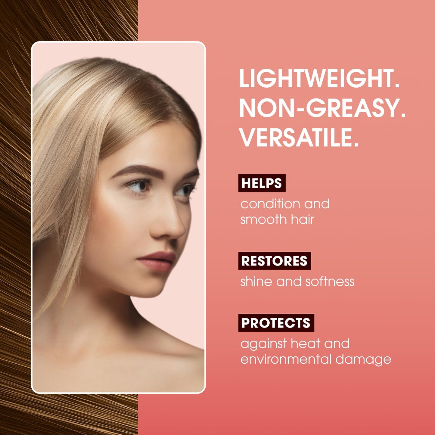 One 'N Only Argan Oil Hair Treatment - Lightweight & Hydrating Hair Oil for Natural, Wigs & Extensions - Shine Enhancing, Heat Protectant & Frizz Control (3.4 oz)