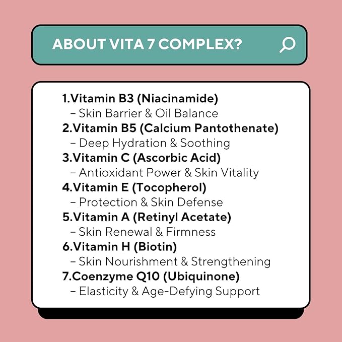 Luminous Elixir Dual Serum Vita 7 Complex 5% Vitamin K3 Face Serum Hyaluronic Acid & CoQ10 Sea buckthorn oil Pullulan Hydrating & Skin Barrier Repair Anti-Redness Vegan Korean Skincare 50ml