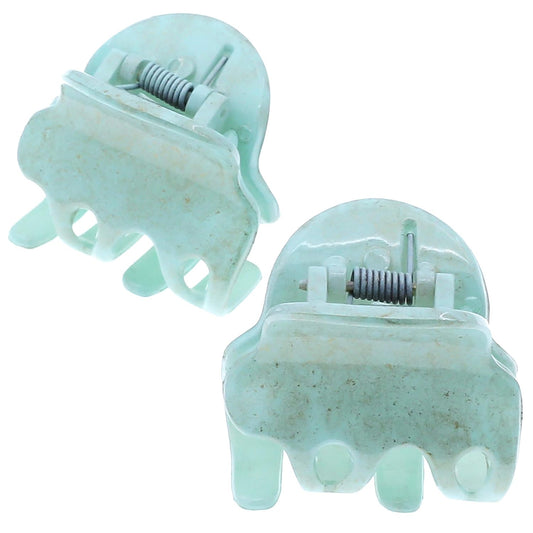 Camila Paris CP3088 French Hair Clip for Women, Set of 2 Small Mint Girls Hair Claw Clips Fashion Durable Hair Accessories for Women, Luxury Ladies Strong Hold No Slip Grip Clamp, Made in France
