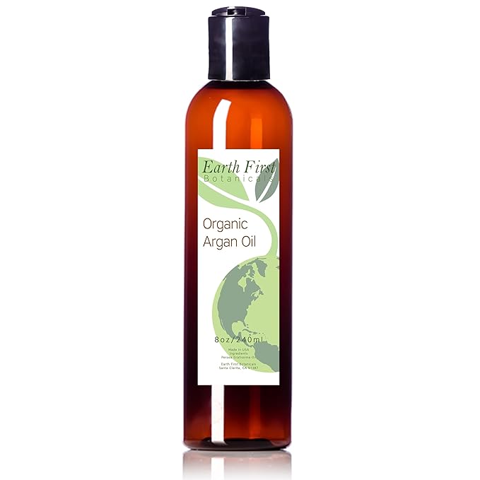 100% Pure Organic Argan Oil - Cold Pressed from Morocco - Certified Organic by USDA and Ecocert (8 fl oz)