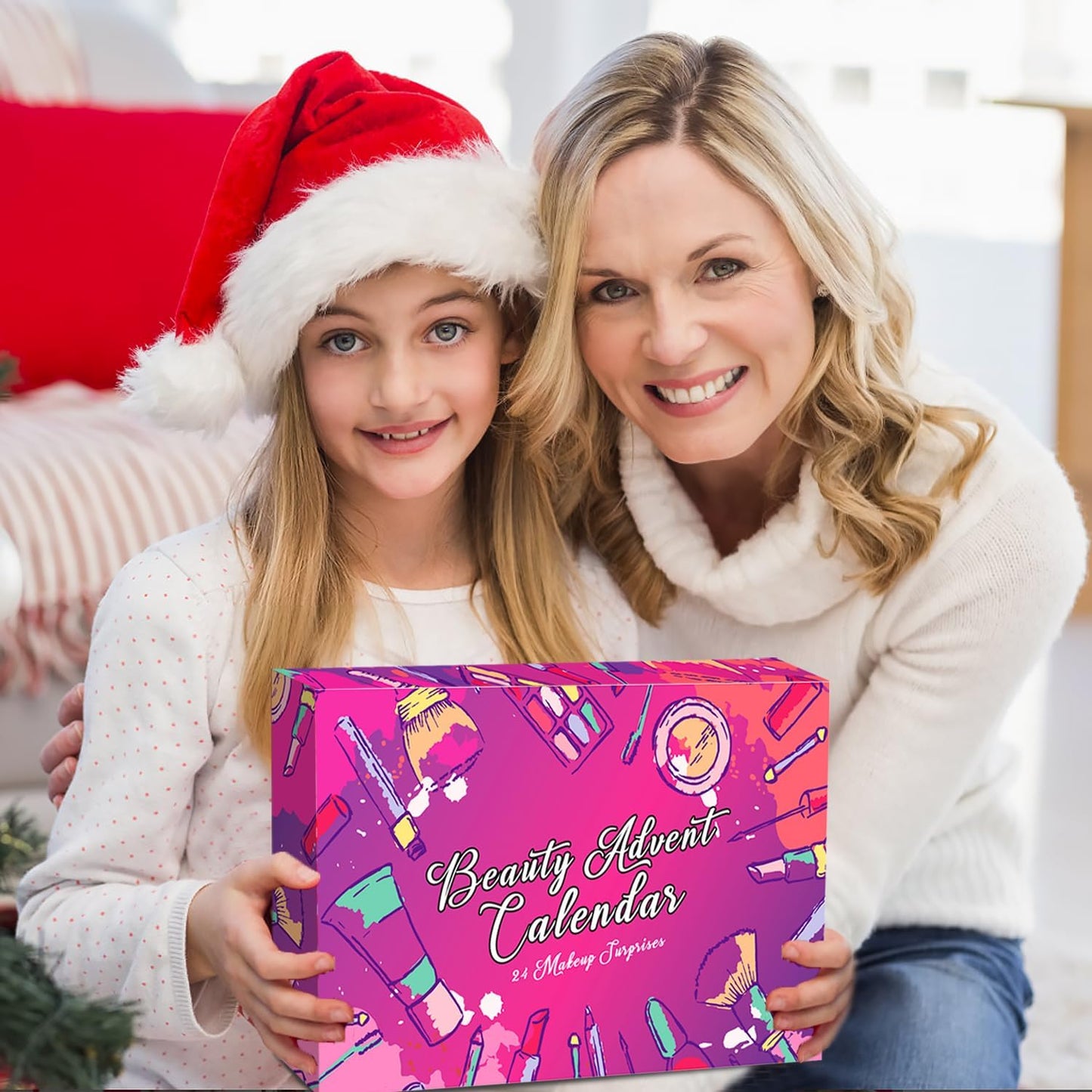 Makeup Advent Calendar 2025 Teen Girls Women Beauty Countdown Calendar Christmas Gifts for Women Teen Girl Trendy Stuff Unique Makeup Set Gifts Mascara Lipstick Blush Eyebrow Gel Eyeshadow