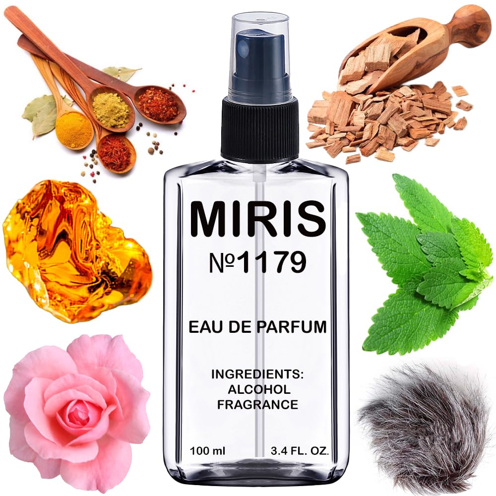 MIRIS No. 1179, Inspired by Golden Sand, Long-Lasting Unisex Eau de Parfum for Women & Men, Spray 3.4 Fl Oz / 100 ml