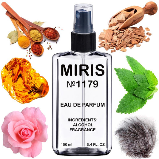 MIRIS No. 1179, Inspired by Golden Sand, Long-Lasting Unisex Eau de Parfum for Women & Men, Spray 3.4 Fl Oz / 100 ml