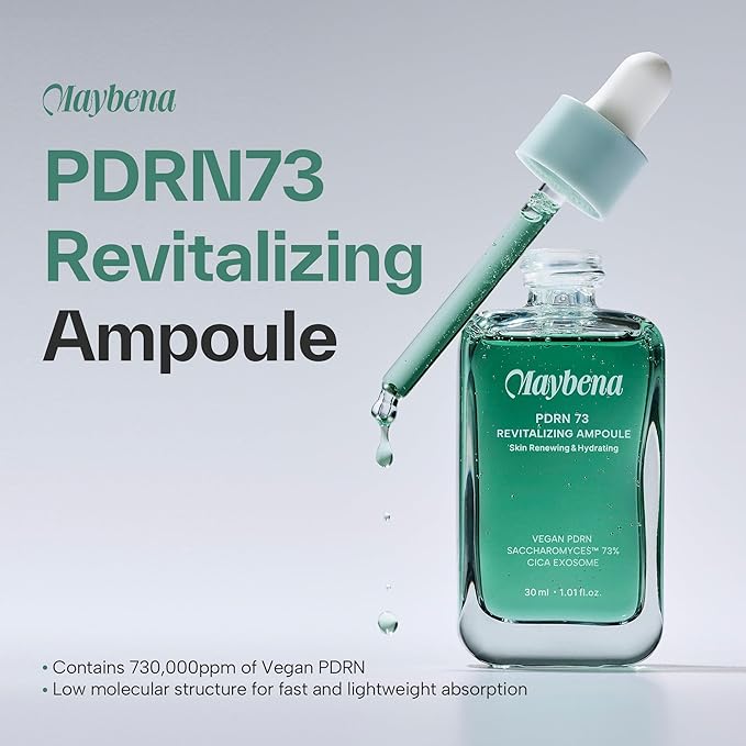 PDRN73 Revitalizing Ampoule – Hydrating & Repairing Serum with 73,000 ppm PDRN, Niacinamide & Peptides for Radiant, Plump Skin – Anti-Aging & Brightening Skincare – 30ml / 1.01 fl.oz