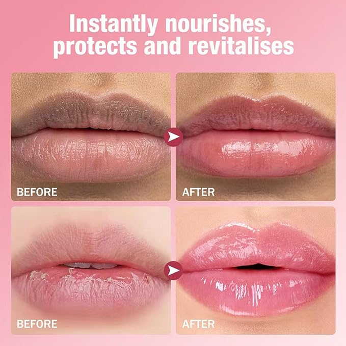 2 in 1 Moisturizing Tinted Lip Balm Lip Gloss Hydrating Glossy Hypoallergenic Natural Women Girls Teens Students Long Lasting Dry Lip Care Aloe # 05