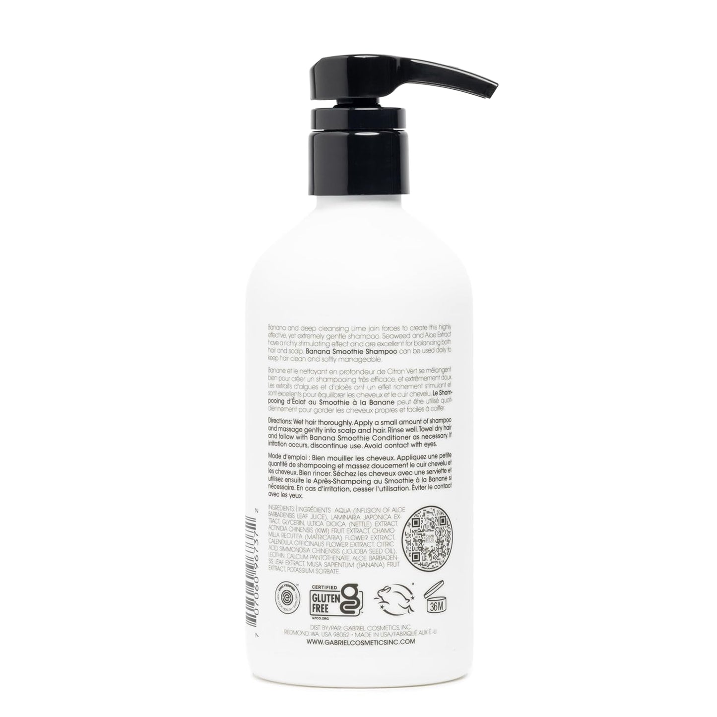 Clean Kids Naturally Tropical Shampoo- EWG Verified, All-Natural, Coconut-free, Gluten-free, Vegan, and Cruelty-free, Paraben-Free (16 FL Oz, Banana Smoothie)