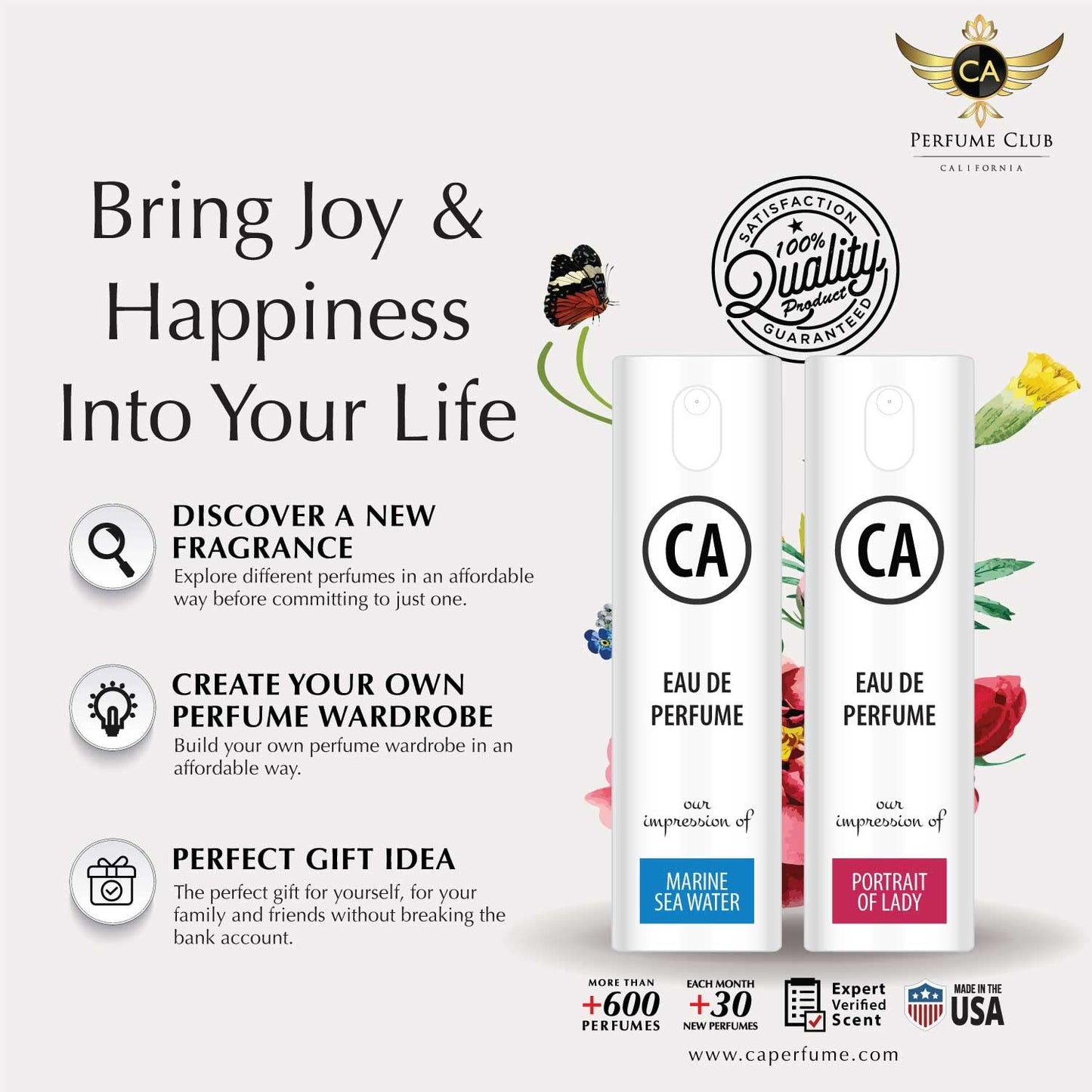 CA Perfume Impression of Crush 68 for Women Eau De Parfum Floral Fruity Scent Long Lasting Perfumes for Women Travel Size TSA Ready for Day and Night Wear 0.33 Fl Oz 10ml