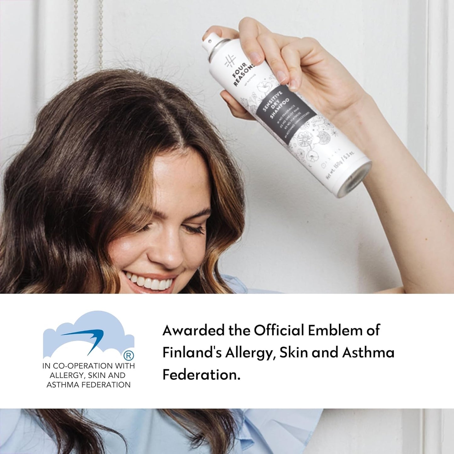 No nothing Very Sensitive Dry Shampoo - Fragrance Free, Talc-Free, Hypoallergenic, Vegan, Unscented Dry Shampoo for Sensitive Scalp - Absorbs Oil, Clear Finish, 5.3 oz