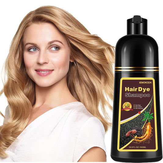 Fvquhvo Instant Hair Color Shampoo, Blonde Brown for Women Men, Long Lasting Brown Hair Dye Colors in Minutes, Easy to Use