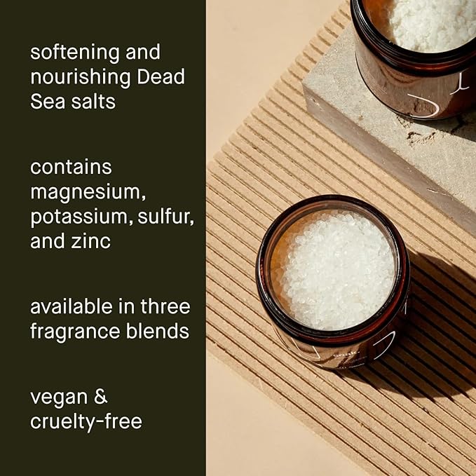 Maude Soak No. 1 - Nourishing Bath Salts - Self Care Gifts for Women + Men - Magnesium Soak with Dead Sea Salt + Potassium Chloride to Soften Skin - Vegan-Friendly + Paraben-Free (8 oz)