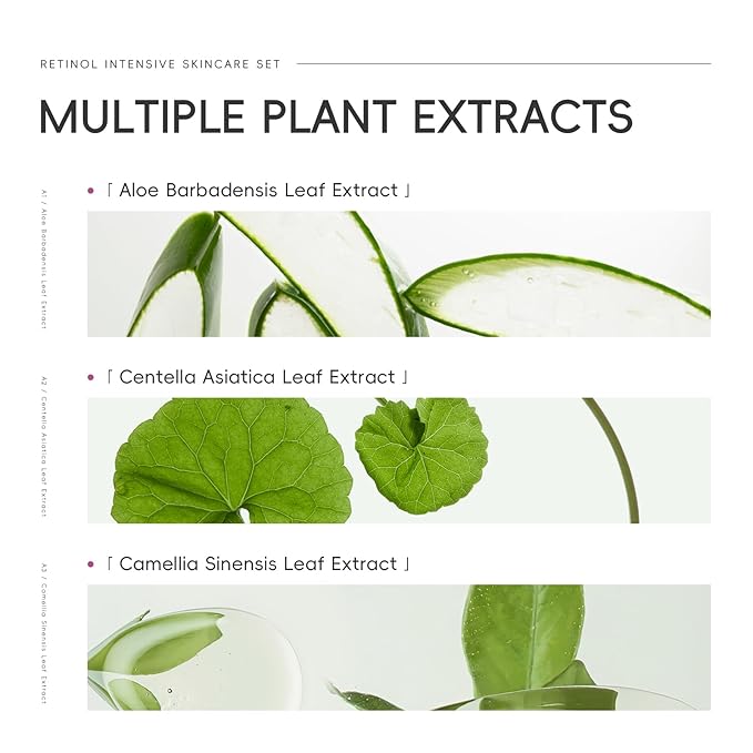 Retinol Skin Care Set, 5 In 1 Skincare Beauty Gifts Sets with Retinol Serum, Moisturizer, Eye Cream, Cleanser, Toner, Anti Aging Skincare Kit for Women, Mother Day