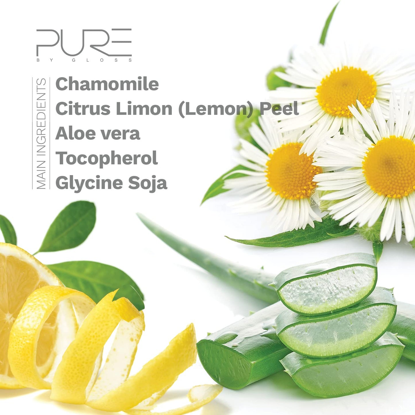 Pure By Gloss Conditioner – Fresh Lemon Scent – for All Hair Types – Cruelty Free and Paraben Free – Luxurious Moisturizing, Softening & Detangling Formula – for Men and Women – 8.5oz Each – 3 Pack