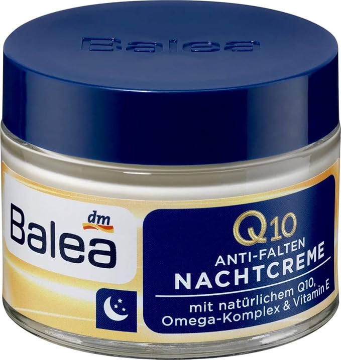 Balea Q10 Anti-wrinkle Day Cream+Night Cream VitaminE Cream Reduce wrinkles fine lines SkinCare regeneration cream Vegan