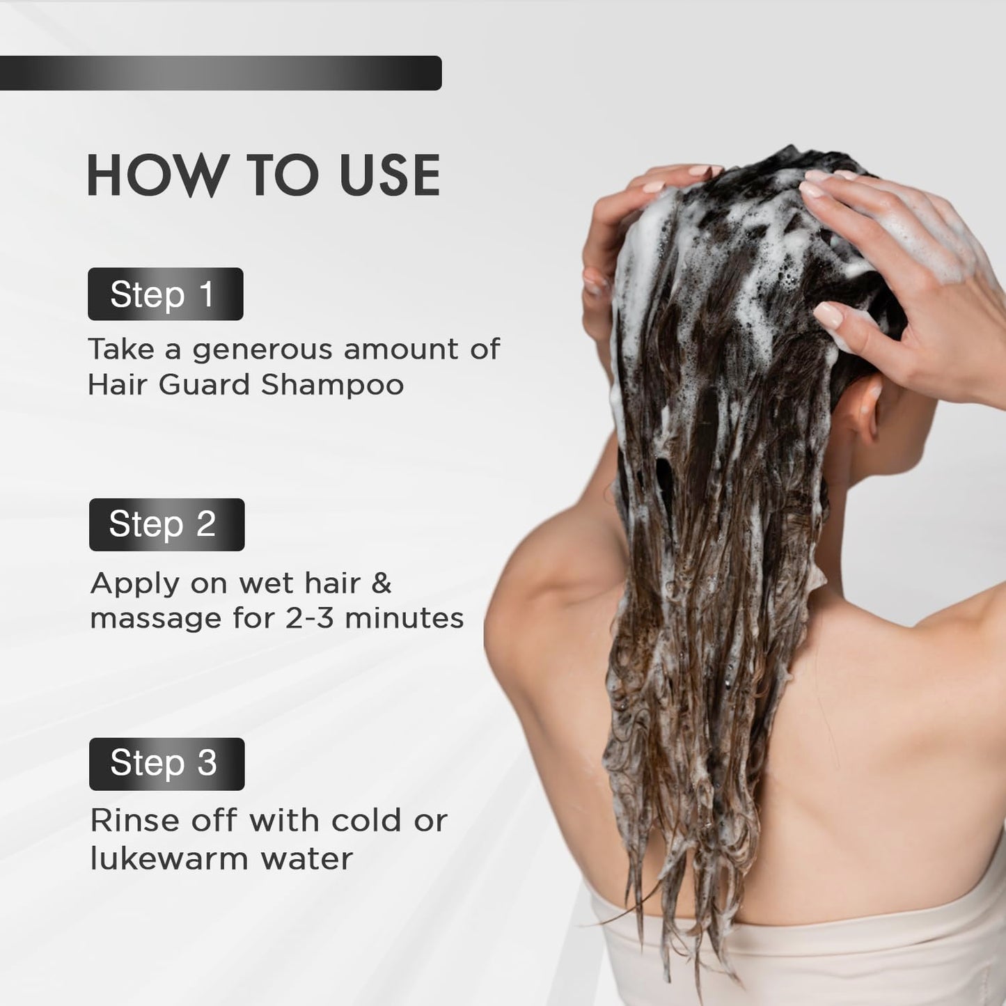 MOEHAIR Hair Guard Shampoo | Stimulates Hair Follicles | Hair Thickening and Volumizing Shampoo | Infused with Argan Oil, Ginseng & Vitamins | Paraben & Sulfate Free (12 Fl. Oz)