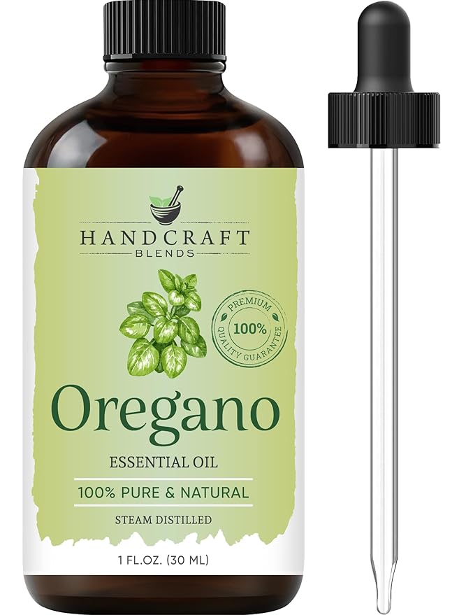Handcraft Blends Oregano Oil - 1 Fl Oz - 100% Pure and Natural - Premium Grade Essential Oil for Diffuser and Aromatherapy