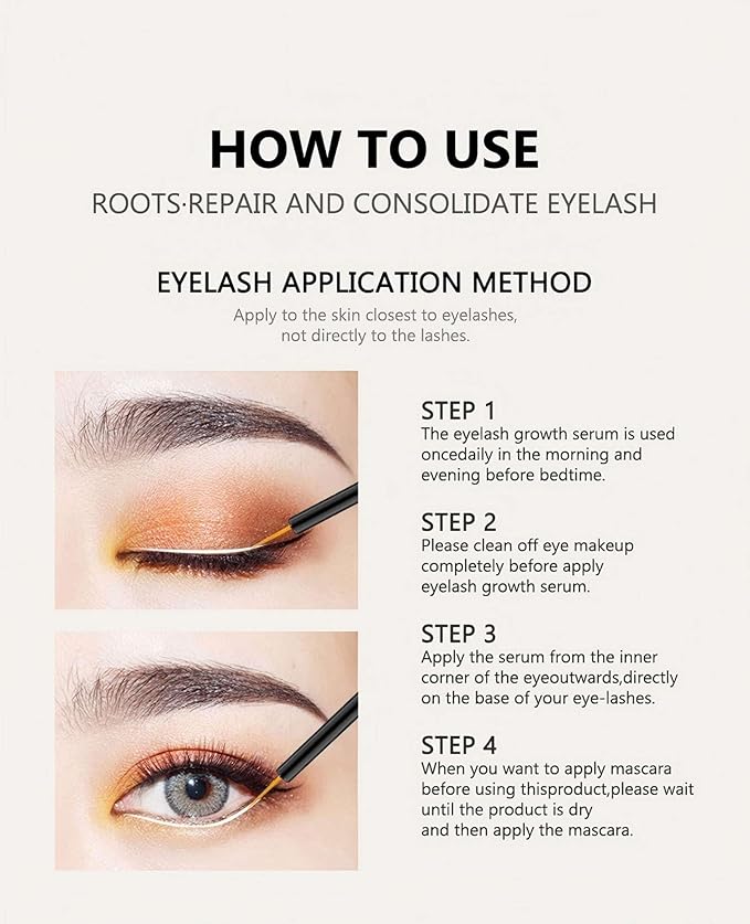 Eyelash Growth Serum, Naturally Longer, Fuller, Thicker, Healthier-Looking Lashes, Clean Beauty Formula, Gentle Daily Use, Vegan & Cruelty-Free Enhancer