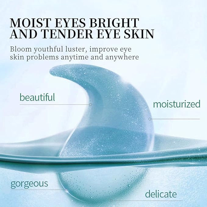 30 Pairs Lip Mask Under Eye Masks Patches, Crystal Collagen Hydrating Moisturizing Smoothing Lips Gel Pads for Puffy Eyes Bags,Dark Circles,Puffiness,Fine Lines,Wrinkles,Anti-Aging Blueberry