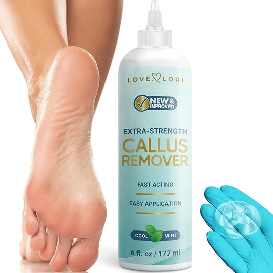 Callus Remover for Feet (Extra Strength) Professional Foot Scrubber Trimmer Dead Skin Callus Gel - Pedicure Tools for Feet Spa Essential, 6oz