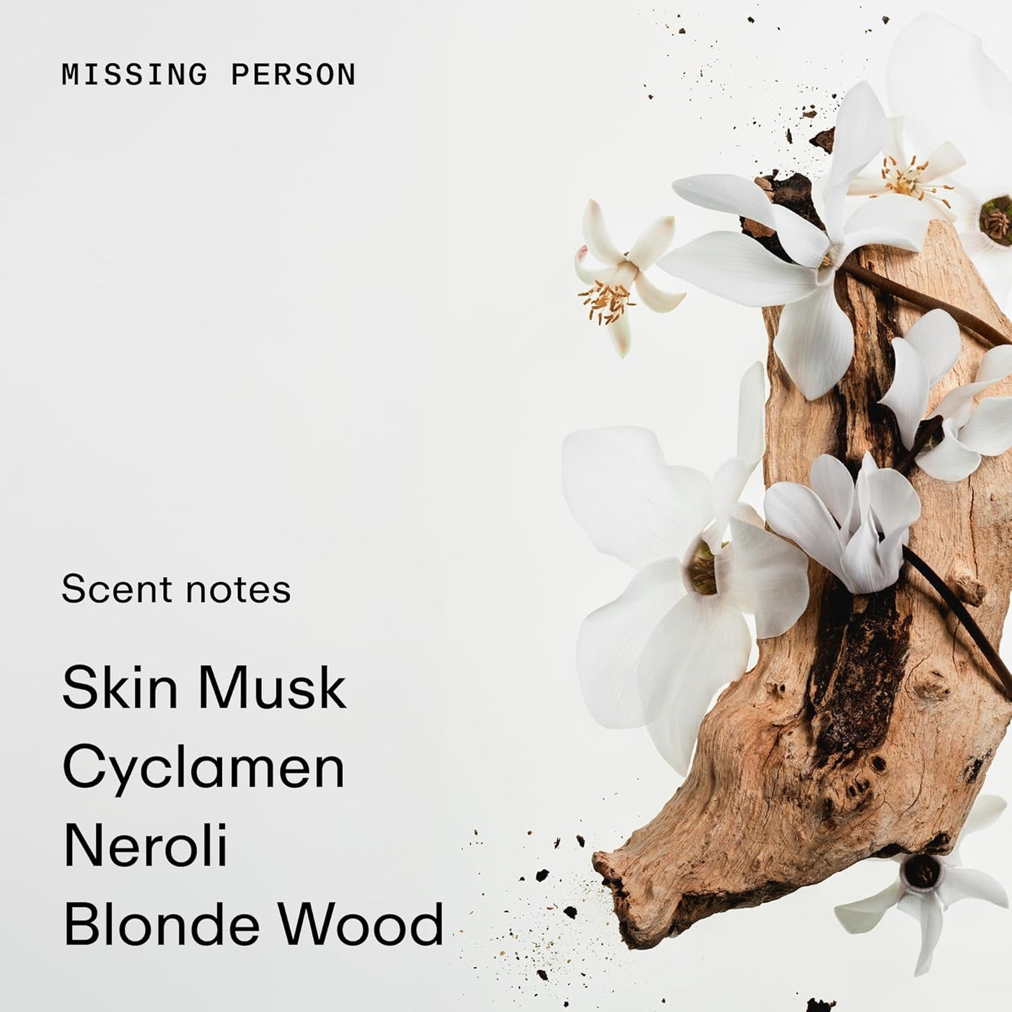 PHLUR Missing Person Eau de Parfum - Full Size Perfume Fragrance - Floral Skin Musk Perfume with Bergamot, Musk, Orange & Sandalwood (100mL)