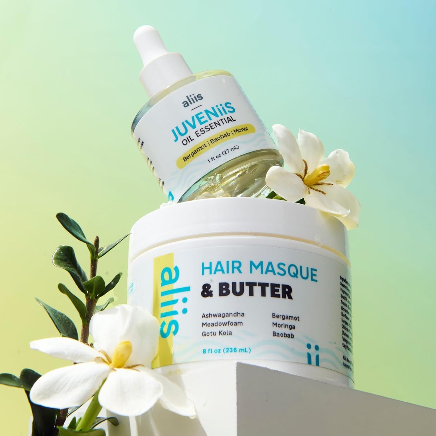 ALIIS Hair Masque & Butter – Deep Moisture Treatment for Dry, Damaged, or Frizzy Hair | Restorative, Plant-based, Color-Safe Hair Mask | Sulfate-Free | 8 oz