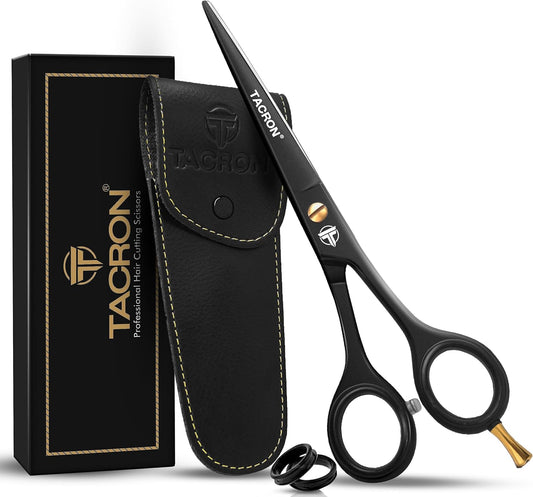Professional Hair Scissors 6.5 Inch - Premium High Carbon Stainless Steel - Ergonomic Design Ultra Sharp Hair cutting Scissors Blades - Barber Salon Hair Shears for Haircut Scissors