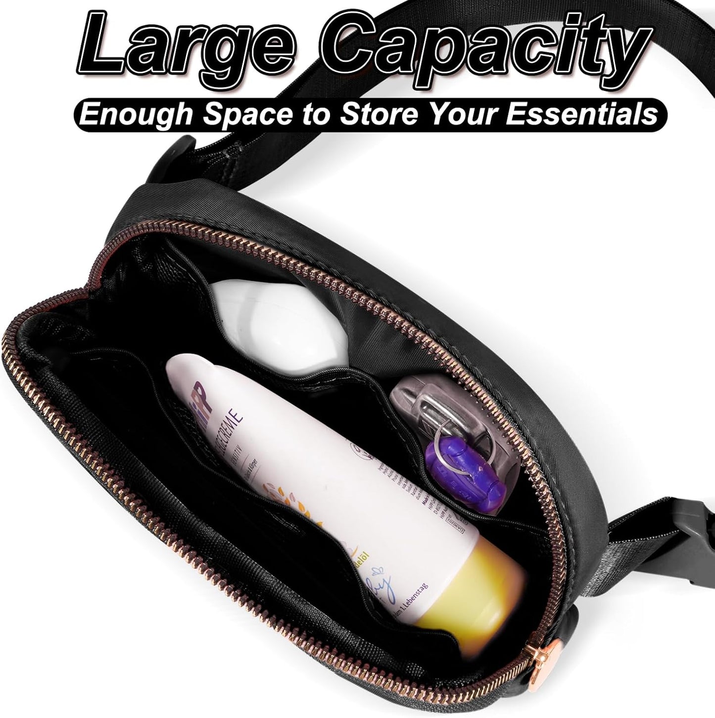 Monogrammed Gifts for Girls Women - Fanny Pack for Kids Teens,Crossbody Bag for Women Trendy Everywhere Belt Bag Monogrammed Crossbody Bag Waist Pack | Black,Initial H