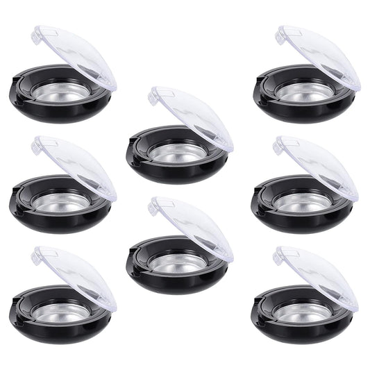 8cs Eye Shadow Blank Empty Blush Case Eyeshadow Case DIY Makeup Empty Eyeshadow Blusher Case Eyeshadow Palette Pans Makeup Brishes Makeup Pallet Mini Box Plastic Travel With Cover