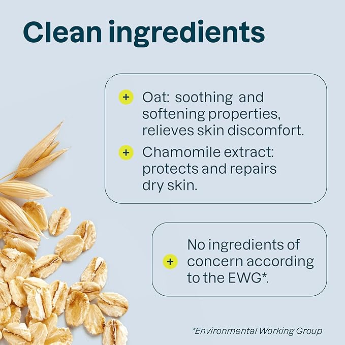 ATTITUDE Body Lotion for Sensitive Skin with Oat, EWG Verified, Dermatologically Tested, Vegan, Chamomile, 16 Fl Oz