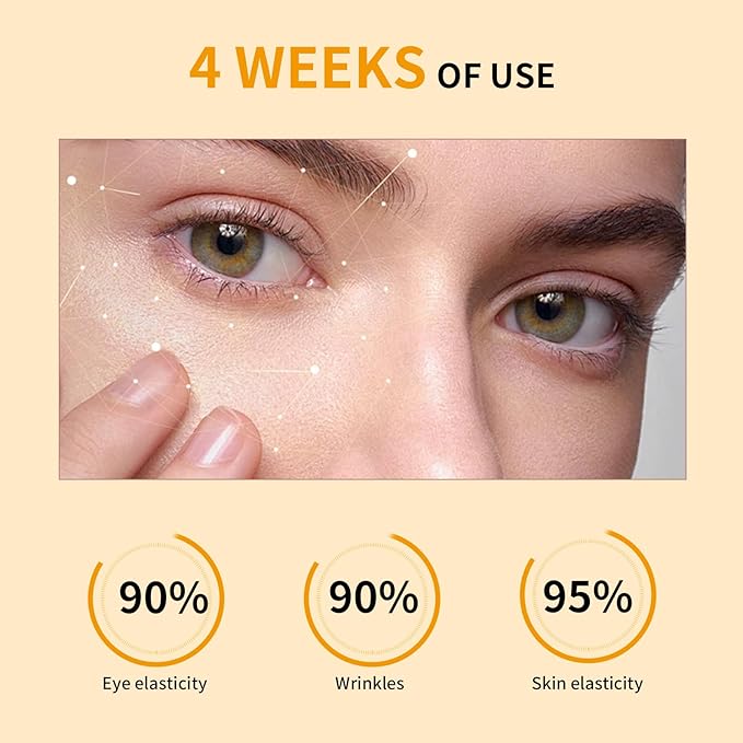 Vitamin C Eye Cream Puffiness Remover Eye Serum Anti-aging & Moisturising Vitamin C Eye Serum Eye Bags Treatment for Men and Women