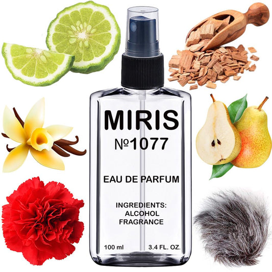MIRIS No. 1077, Inspired by Wild Pears, Long-Lasting Unisex Eau de Parfum for Women & Men, Spray 3.4 Fl Oz / 100 ml