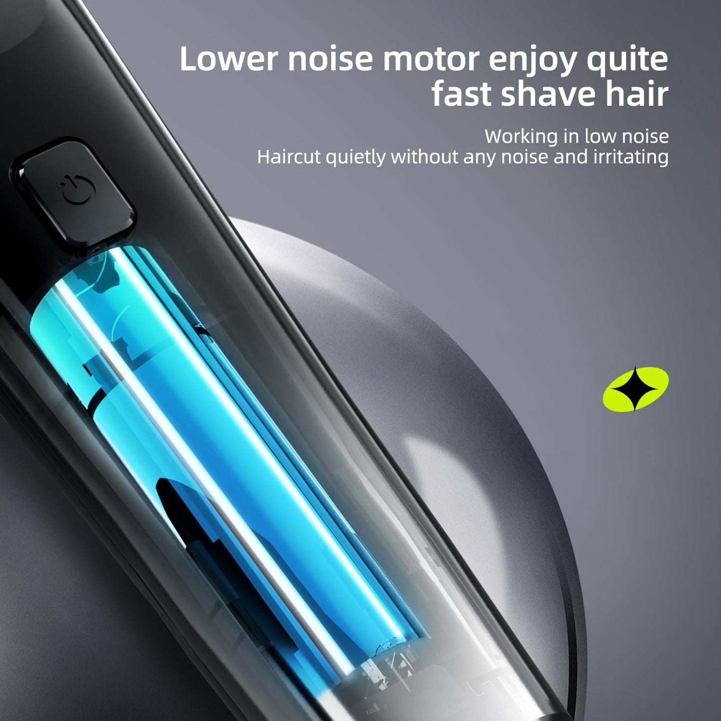 Hair Clippers for Men and Kids Adjustable Length Trimmer Haircut Professional Haircuts Tool Grooming 6 Kit LED Screen Display Fast Charge for Family Black