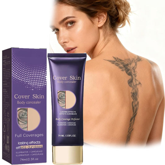 Waterproof Body Concealer For Legs And Body, Professional Long-Lasting Tattoo Cover Up Concealer, Suitable for Tattoos, Scars and Vitiligo, Invisible and Natural, Makeup Waterproof