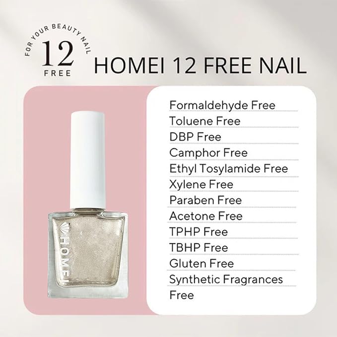 Nail Strengthener from Japan, Nail Hardener with Aloe Vera, Tea Tree Oil & Keratin for Healthy 5-in-1 Nail Solution Including Base Coat, Nail Color, Hardener, Top Coat & Nail Care, TAUPE