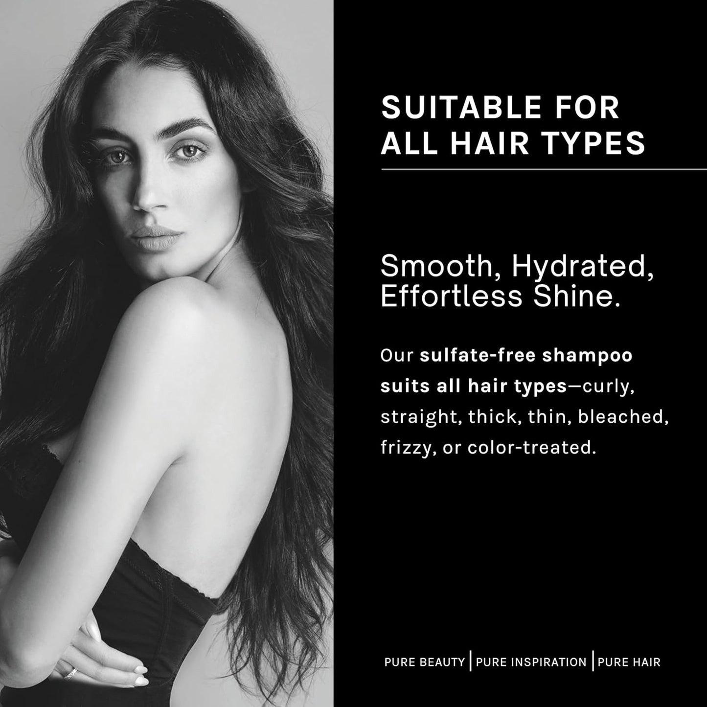 pH PURE HAIR Deep Moisture Shampoo and Conditioner Set - Hydrating and Moisturizing Shampoo and Conditioner - Dry Hair - Enriched with Kokum Nut Butter and Rose Extract (3.38 Oz each)