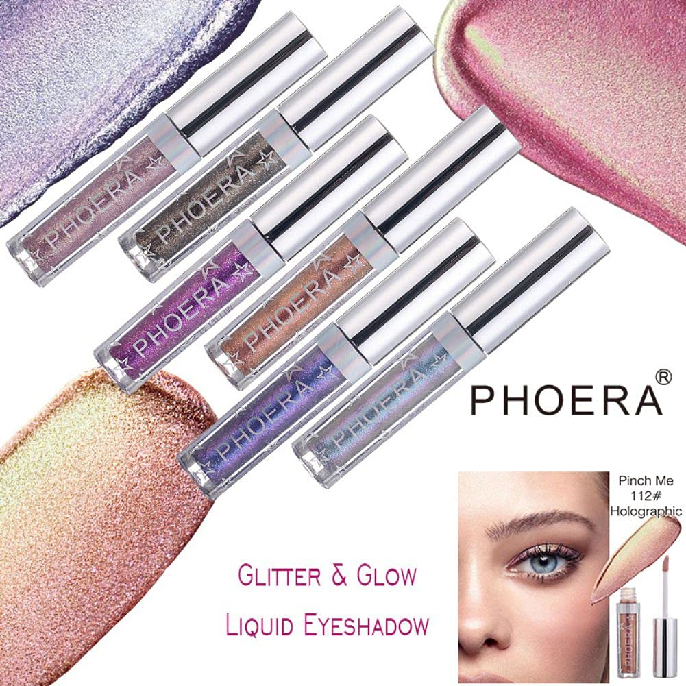 Glitter Eyeshadow，Makeup For Eyes Liquid Shimmer Sparkle Glow Light Colors Pencil Stick Shiny Long Lasting Waterproof Shining Eye Shadow Sets Metallic Pigments Metals Gloss Sparkling Pen Kit (A108)