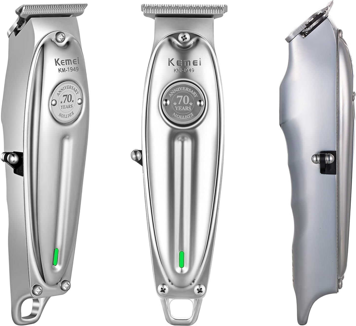 KEMEI Professional Beard and Hair Trimmer for Men, Cordless T-Blade Trimmers, Electric Hair Clippers for Barbers and Stylists, All Body Grooming Model 1949