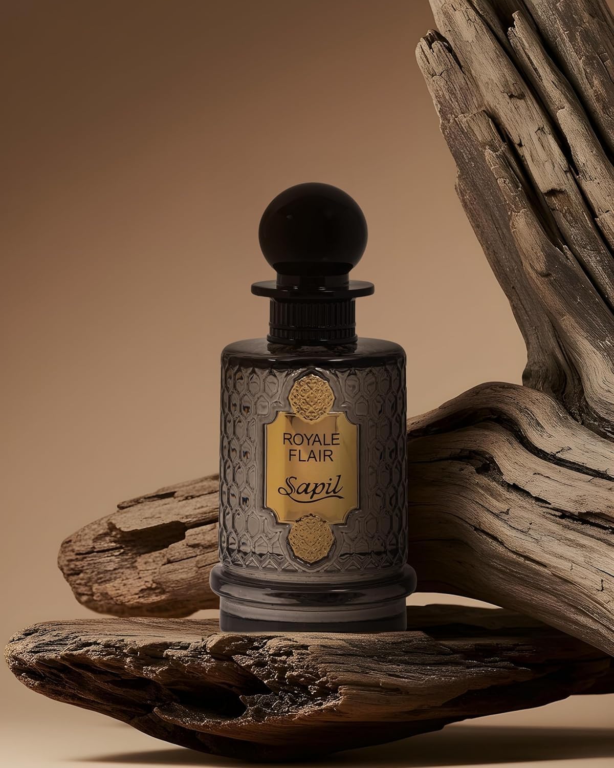 Sapil Royale Flair Unisex Eau De Parfum – Spicy Woody Oud & Amber Blend – Long-Lasting Premium Luxury Fragrance for Men & Women – Arabic Dubai Perfume – 3.38 oz