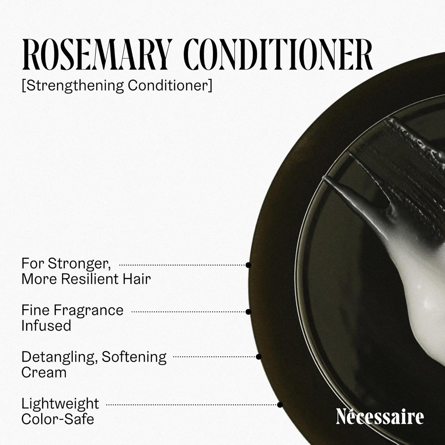 Nécessaire Rosemary Hair Duo - Shampoo and Conditioner Set for Women + Men. Rosemary Oil + Proteins For Stronger Hair. 500 ml / 16.9 fl oz