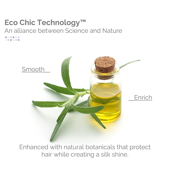 GIOVANNI Eco Chic Straight Fast Straightening Elixir, 6.8 oz. - Ultimate Hair Straightening, Superior Smoothing, Heat Protection, No Parabens, Color Safe