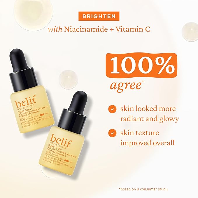 belif Discover Glowing Skin Mini Kit: Peptides Firming Serum, Multi7-Hyaluron Hydrating Serum, Vitamin C Serum, Super Drops Trial Set, Hyaluronic Acid, 5% Niacinamide, Retinol, Korean Skin Care