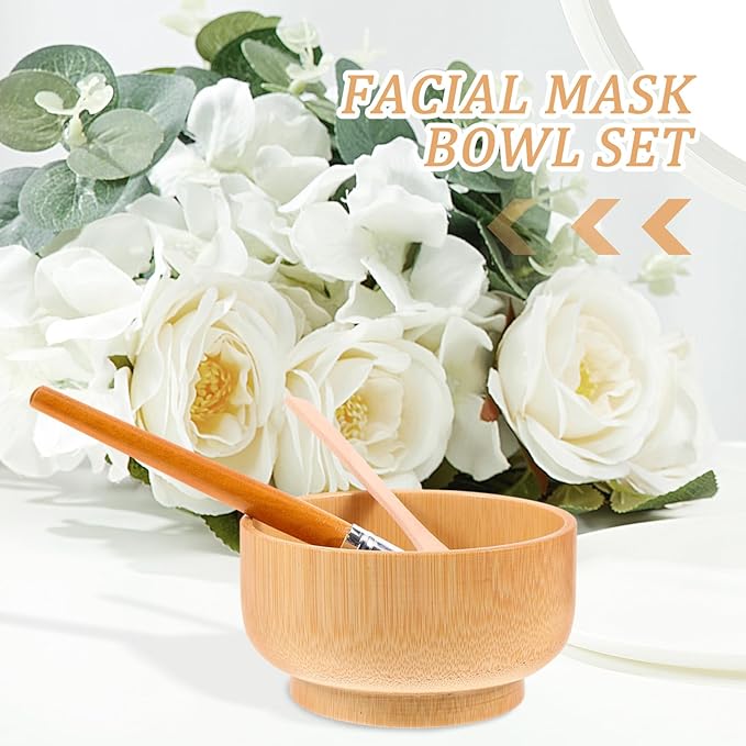 2 sets Facial Mask Mixing Bowl and Brush Kit Practical Clay Mask Tool for Skincare Includes Applicator Brush and Mixing Bowl for Home Beauty Treatments