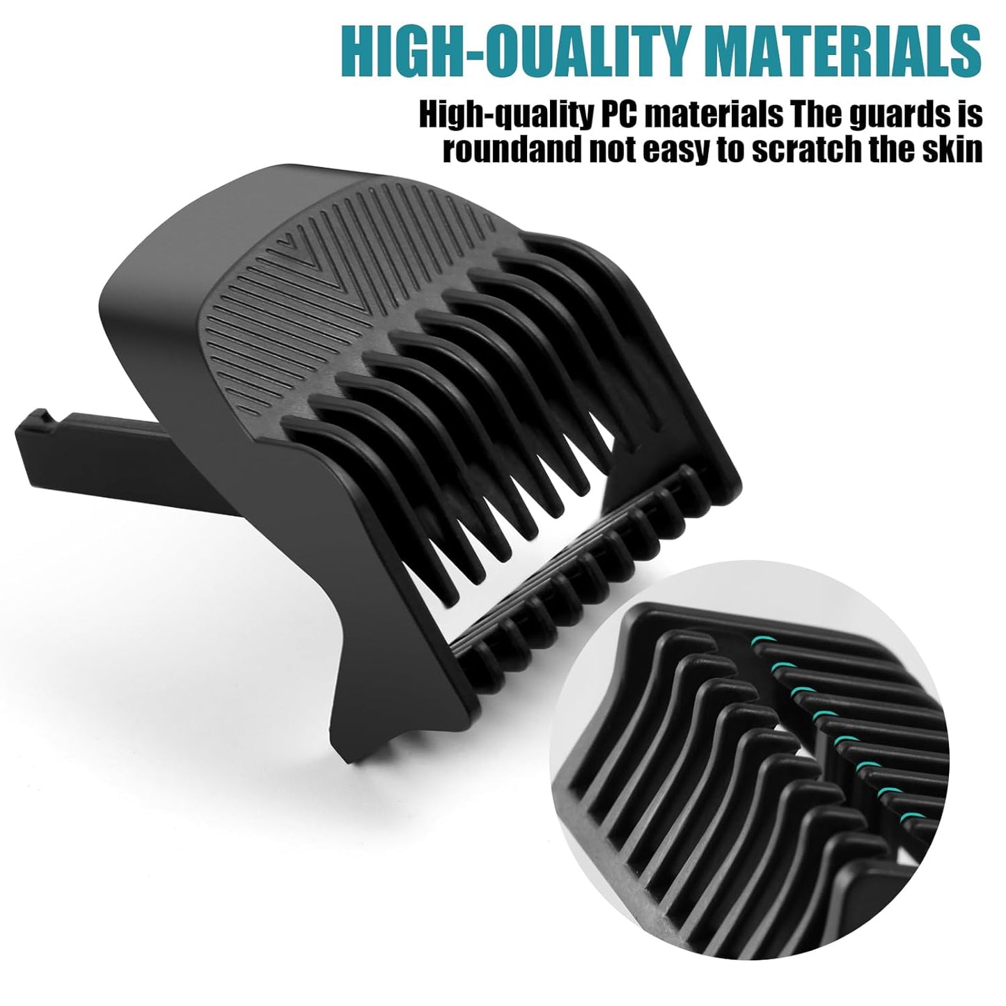 Professional Beard Trimmer Guards Guides Fit for MANSCAPED THE BEARD HEDGER Guard, Snap-In Replacement Guards Comb- From 1/32-1/4 inch for Manscaped The Beard Hedger Beard Trimmer