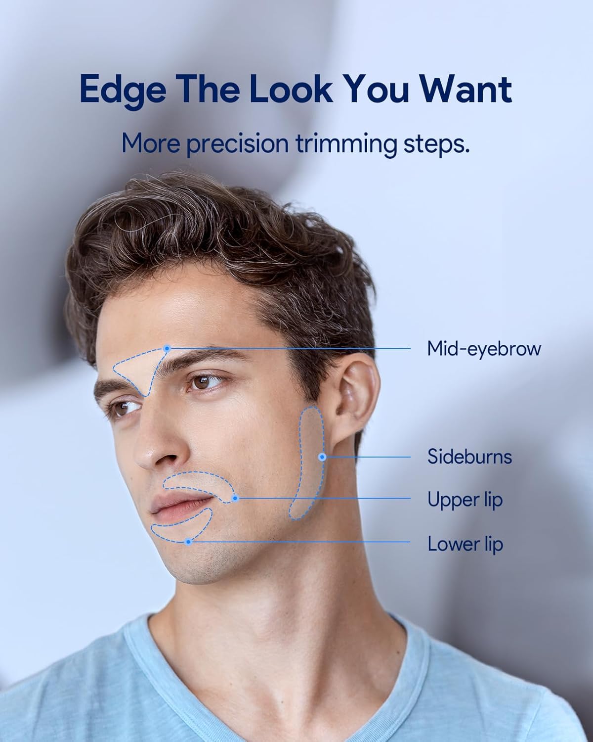 Replacement Head Precision Trimming Blade Compatible for OBlade QP2724, QP2834, QP26XX, QP25XX & Pro Series - Beard Trim, Edge & Shave with Ease Cleaning