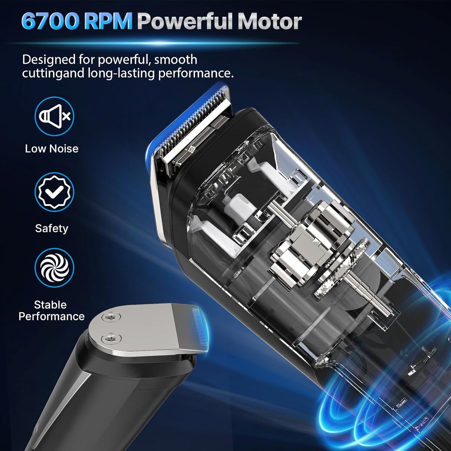 Valano Professional Beard Trimmer Men's Hair Clippers for Men All-in-One Self-Sharpening Electric Blades Mustache Grooming Kit Gift for Men Boyfriend Husband Family